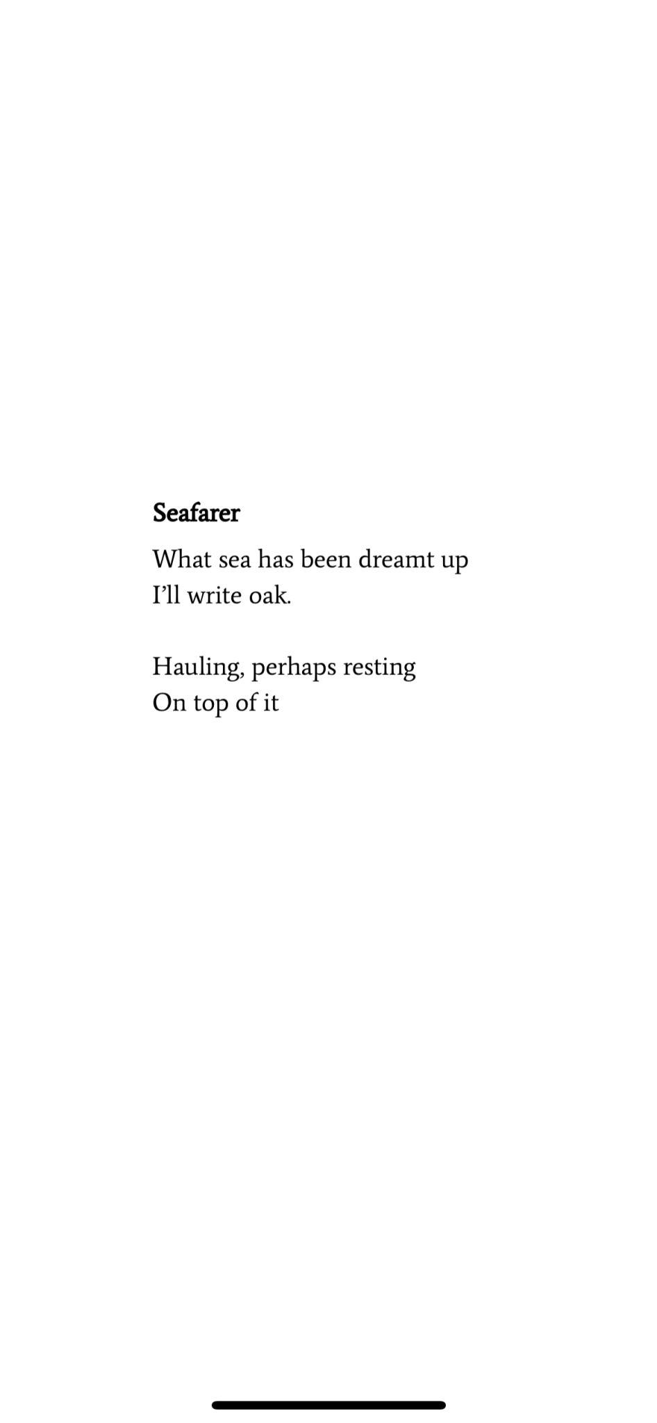 Poem